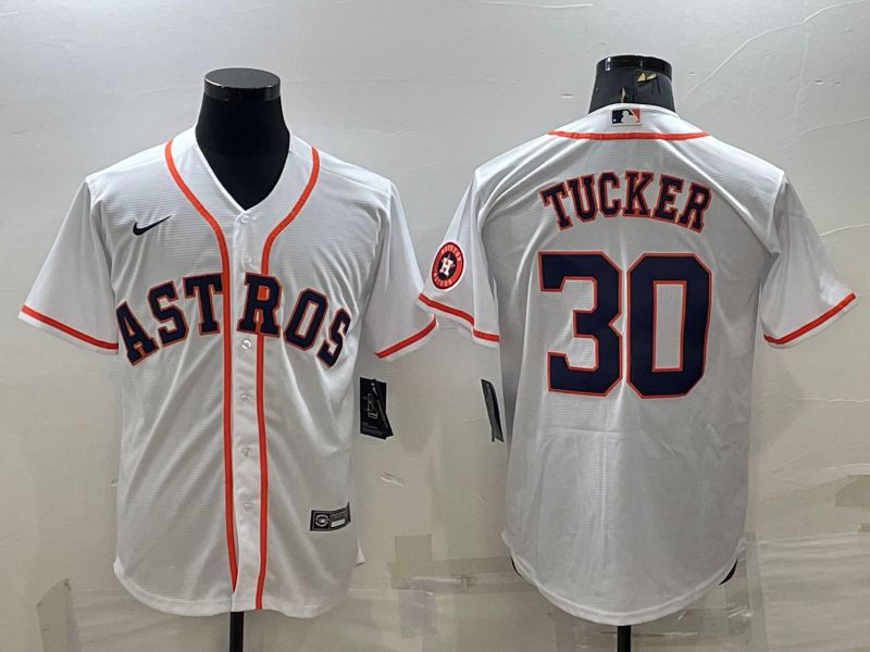 Men Houston Astros #30 Tucker White Game Nike 2022 MLB Jersey